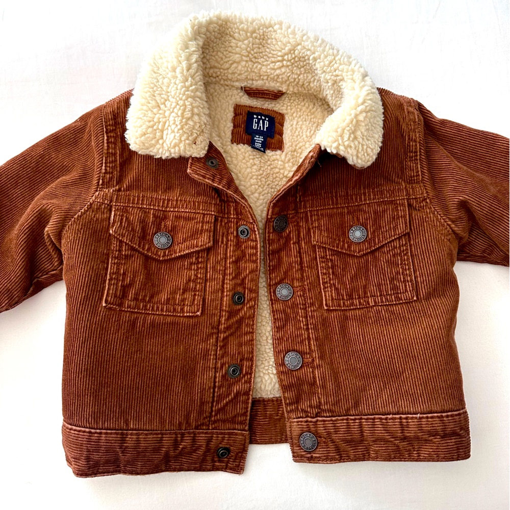 Gap size 18-24 months brown corduroy jacket